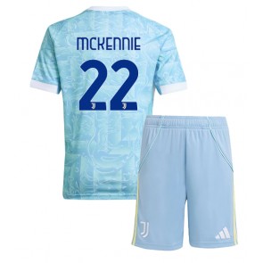 Juventus Weston McKennie #22 Vieraspaita Lapsille 2025-26 Lyhythihainen (+ shortsit)